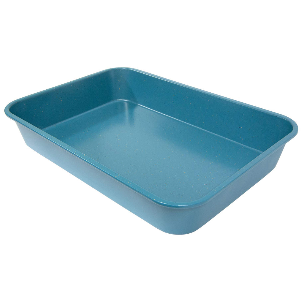 Grande Lasagna/Roaster Pan 18 x 12 x 3-Inch - Extra Large, Ceramic Coated NonStick (Blue Granite)