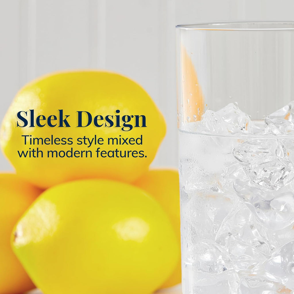Classic Clear Plastic Reusable Drinking Glasses (Set of 6) 16oz Water Cups | BPA-Free Tumblers, Made in USA |