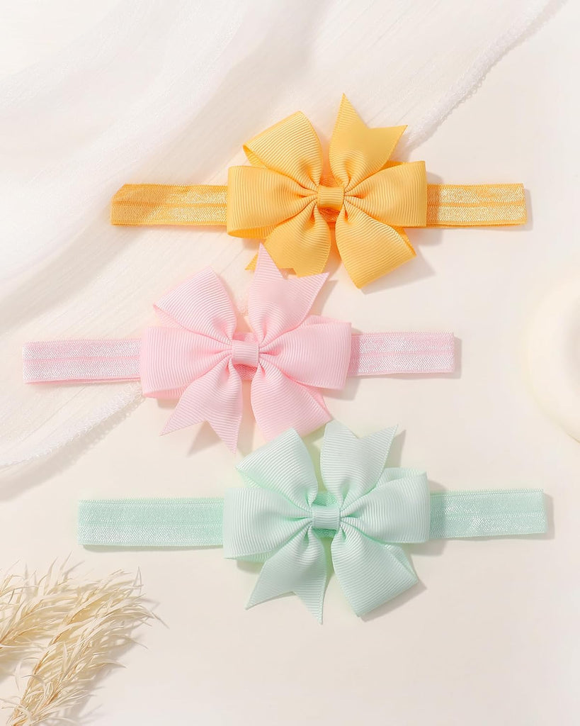 40pcs Baby Headbands, Baby Girl Bows, Stretch Hairbands