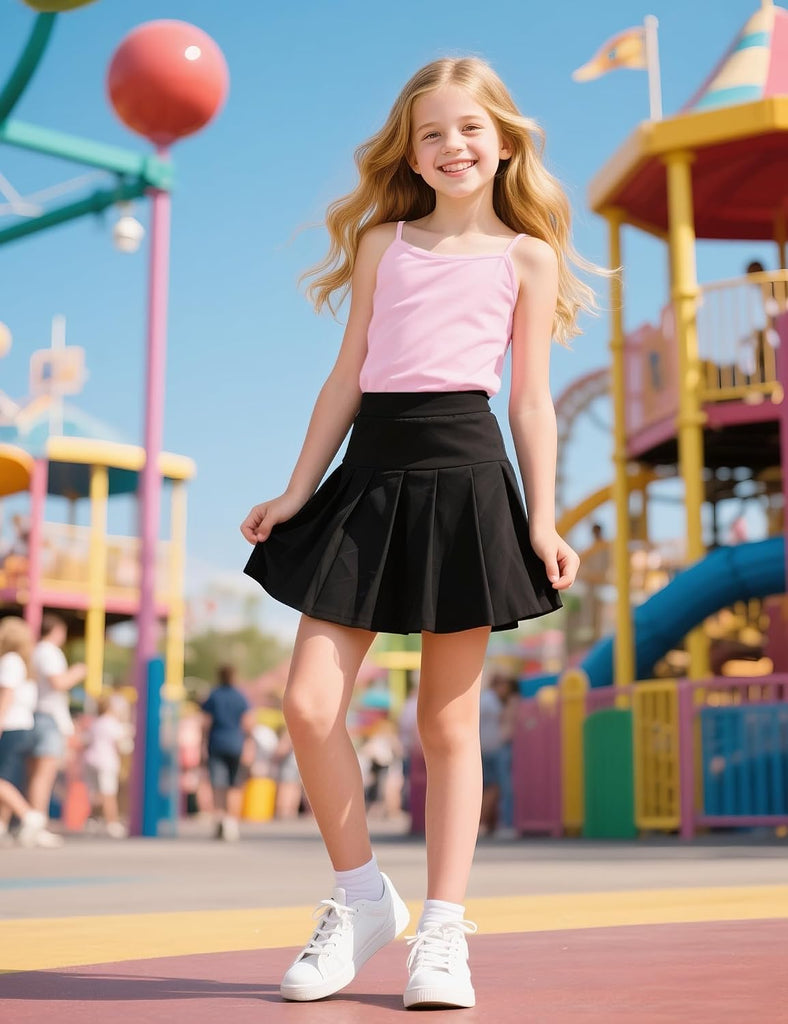 Girls Undershirts 5 Pack Toddler Camisole Adjustable Straps Tops