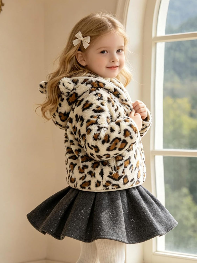 Toddler Baby Fleece Jackets Boys Girls Zip Up Hoodie Fuzzy Sherpa Outwear