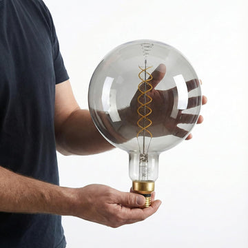 Oversized Edison LED Light Huge Bulb Vintage G63(G200) 7W Equivalent 40W - Dimmable 2200K Warm Glow - 350 Lumens E26