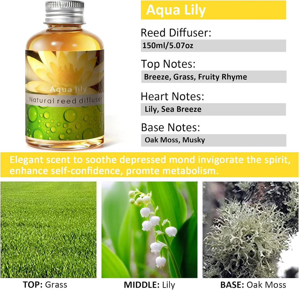 Reed Diffuser Set, Home Fragrance & Decorative Diffuser, Dried Flower Aromatherapy Oil Set, Oil Diffuser Sticks