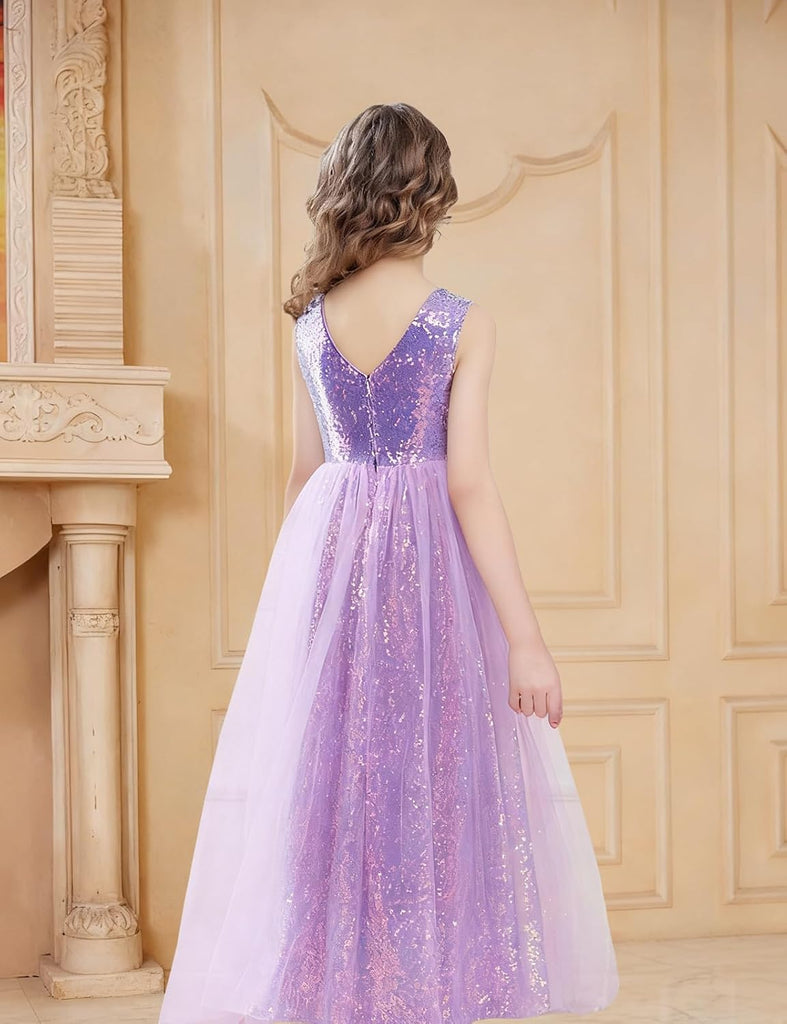 Sequin Dresses Sparkly Tulle Birthday Princess Pageant Graduation Party Dress