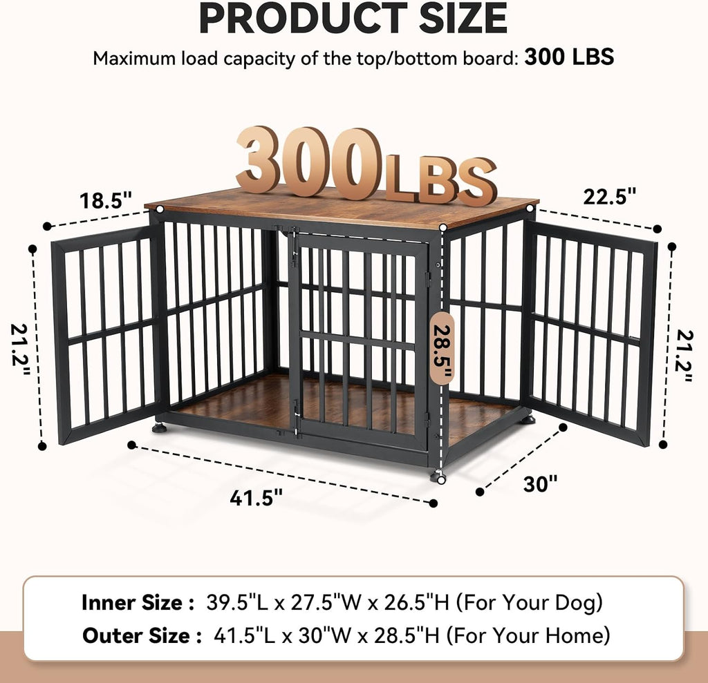 Heavy Duty Dog Crate Furniture for Large and Medium Dogs