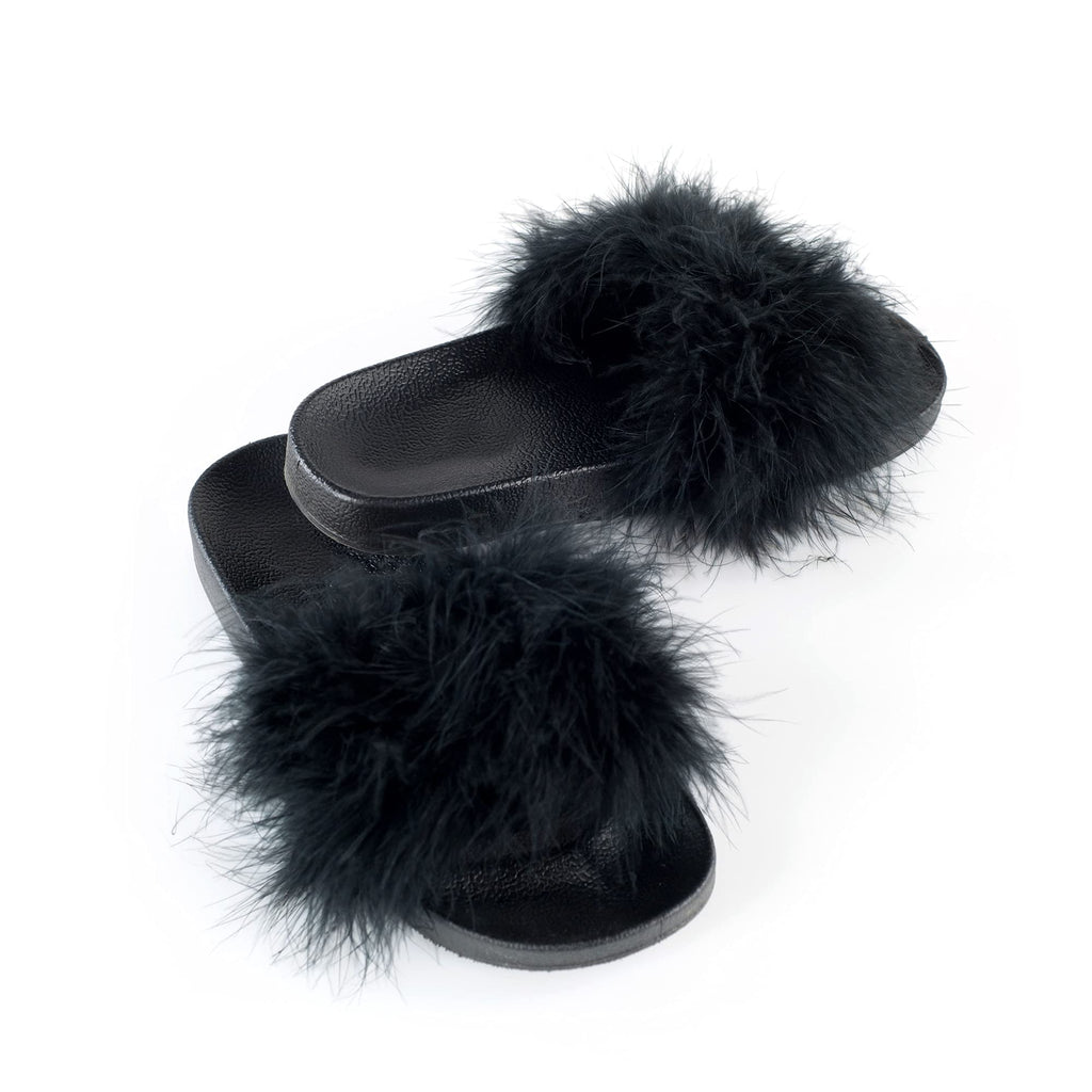 Faux Fur Fabric, 60 x 18 inches (Half Yard, Black)