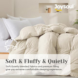King Down Comforter - All Season Ultra Soft Goose Down & Feather Fiber Fill