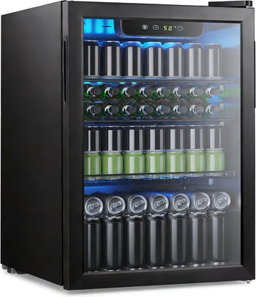 95 Cans Beverage Refrigerator, 26 Bottle Mini Fridge