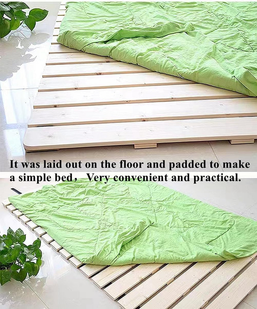 Foldable Floor Bed Frame for Japanese Futon Mattress