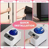 Infrared Sauna & Steam Sauna Box for Home, Portable Personal Sauna with Transparent Door, Powerful Steam Heating