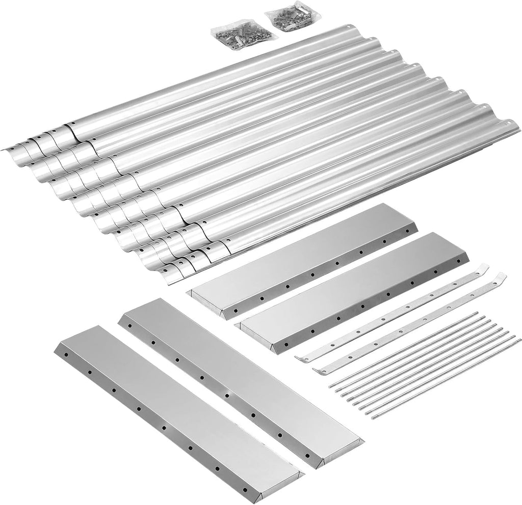 2 Pack 8×4×2ft Galvanized Raised Garden Bed Kit, Galvanized Planter Raised Garden Boxes Outdoor, Large Metal Raised