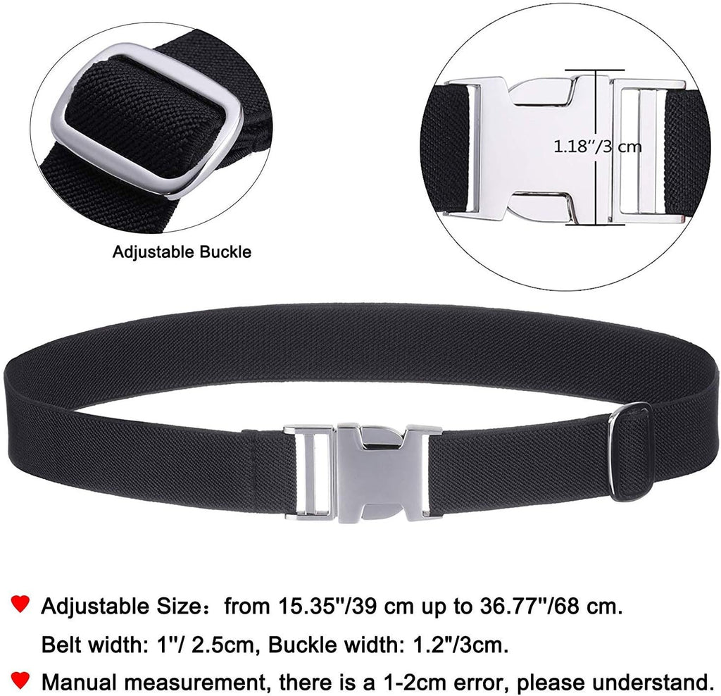 Boy Belt for Kid,Elastic Easy Clasp Adjustable Zinc Alloy Buckle Youth Belt