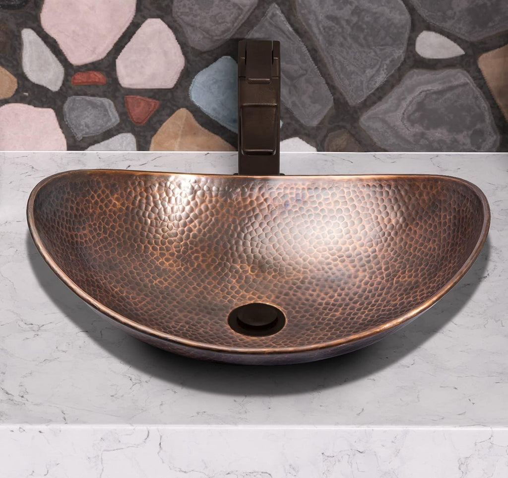 Monarch Abode Bathroom Sink - 19-Inch Harbor Vessel Bathrooms Countertop Sink, Bathroom Vessel Sinks