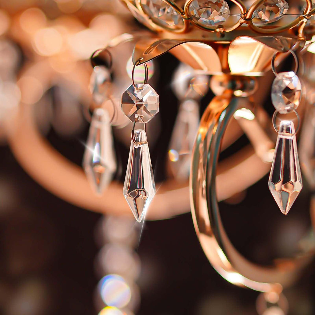 Premium Clear Crystal Glass Drops 2.4" -Multi Purpose Bluk Crystal Beads Hanging Prisms for Holiday Party/Home/Window