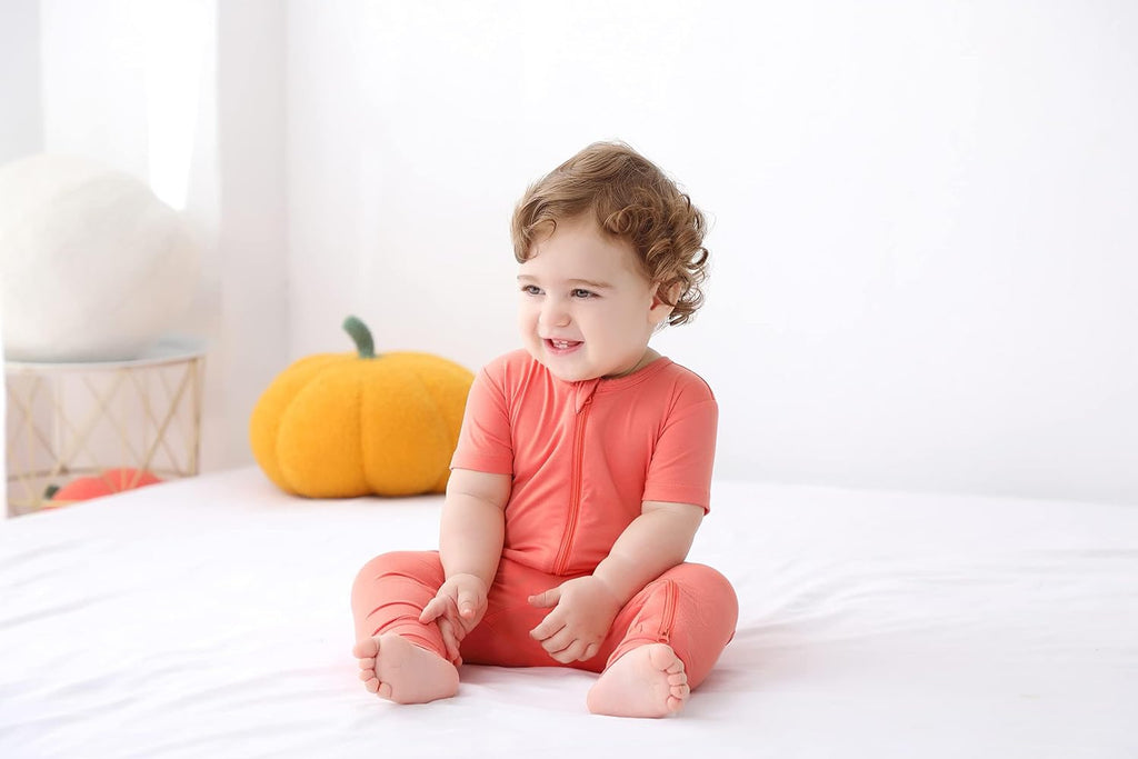 Rayon of Bamboo Baby Short Sleeve Footless Pajamas