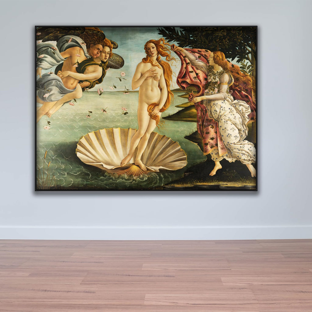 The Birth of Venus Wall Art - Sandro Botticelli Canvas Art Print - Fine Art Oil Paintings - Abstract Picture Colorful