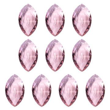 K9 Crystal Pendants Oval Beads, 10 Pack 38mm Chandelier Prisms Parts Hanging Beads DIY Lamp for Arts Crafts