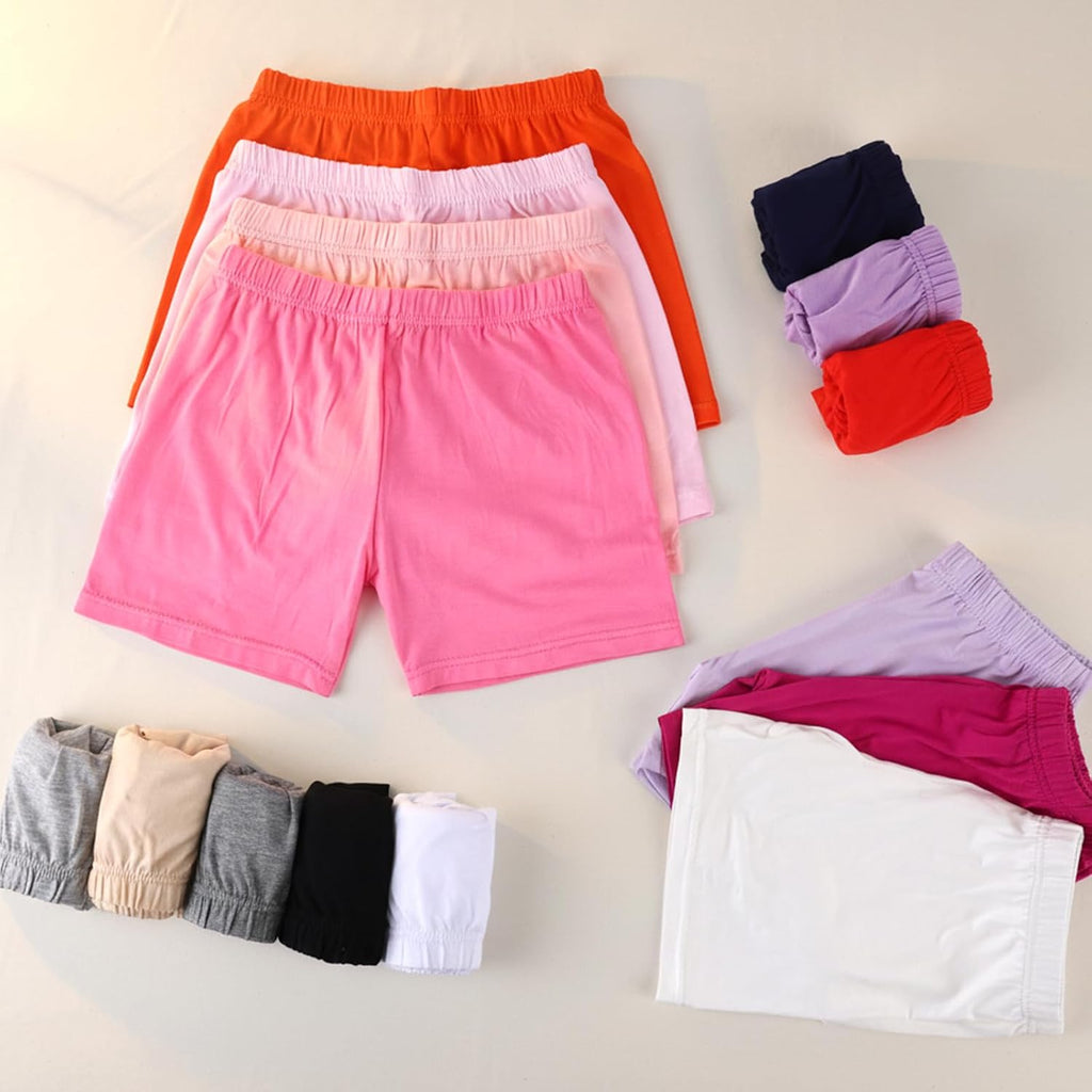 15 Pack Girls Dance Shorts, Bike Shorts for Toddlers, Biker Cartwheel Under Dress Multicolor Girls Clothes