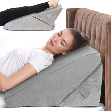 Health Adjustable Bed Wedge Pillow for Sleep Apnea, 7 in 1 Body Positioner Bed Wedge Pillow for Sleeping, Acid Reflux