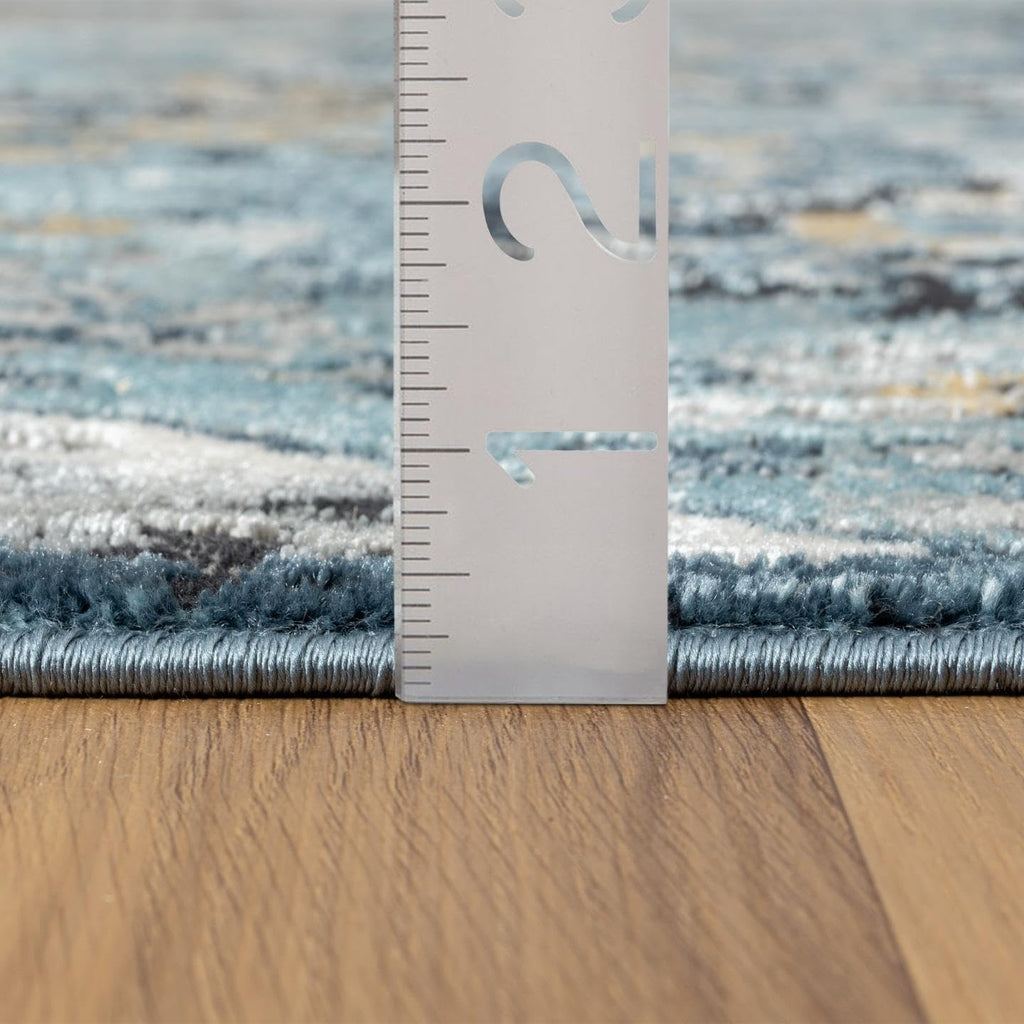 Moroccan Blue Medallion Area Rug s