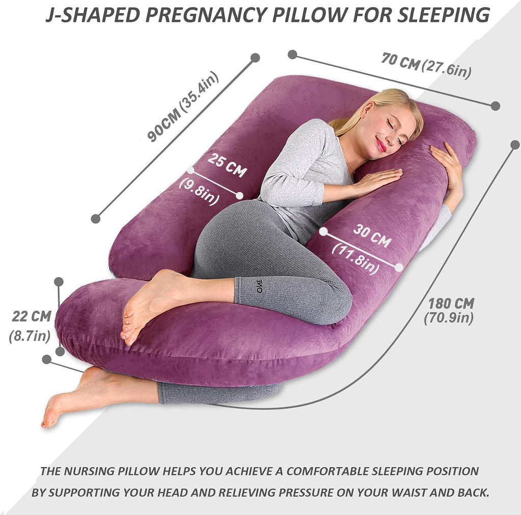Pregnant Pillows for Sleeping, 70 Inch u Shaped Pillow Maternity Pillow with Removable Cover, Provide Sleep Support