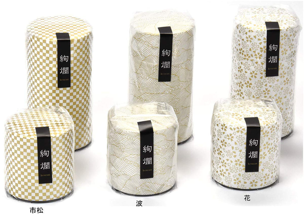 Pokkan a Japanese Tea Tin Canister, Air Tight, Double Lid, 200g Tea Capacity (Sakura - Cherry Blossom Pattern, L