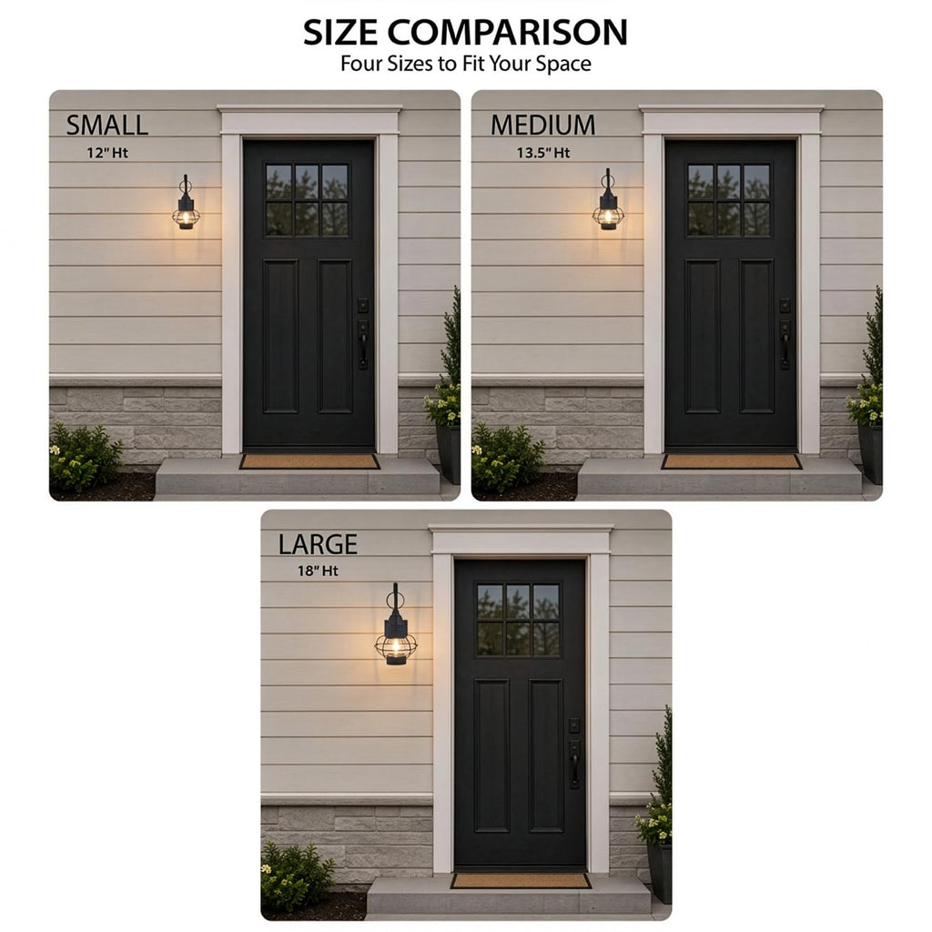 Chatham 1-Light Bronze Coastal Outdoor Wall Lantern, 18 in. H