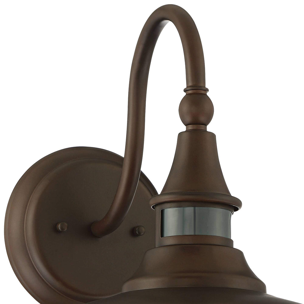 Gough 12 1/2" Bronze Motion Sensor Rustic Outdoor Barn Light Fixture