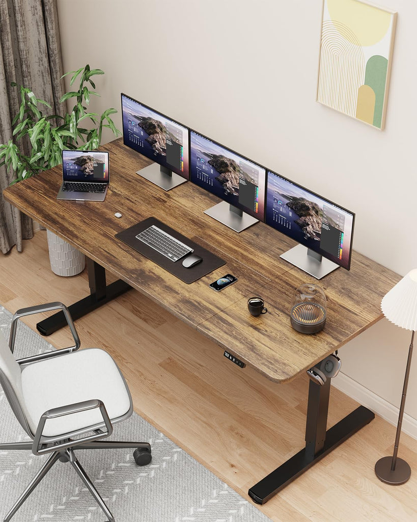 63" Large Electric Standing Desk Adjustable Height