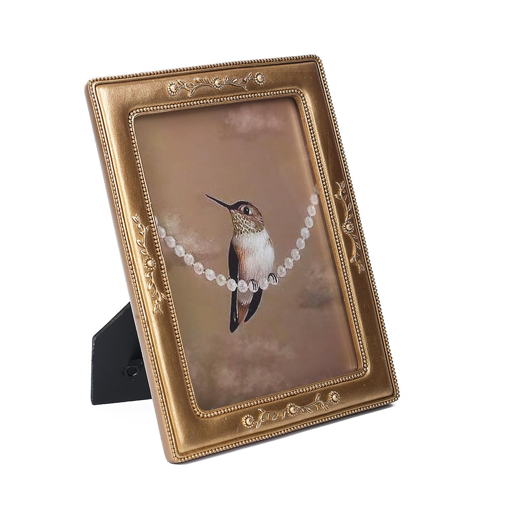 4x6 Vintage Picture Frame Victorian Frames Antique Picture Frame Tabletop and Wall Mount Floral Photo Frame Retro