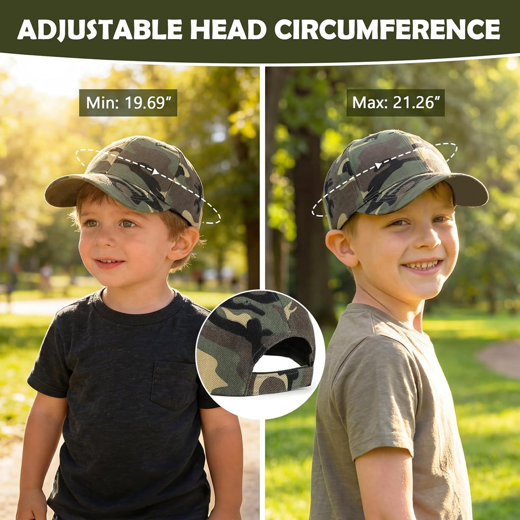 Toddler Baseball Hat for Toddler Boy Kids Adjustable Baseball Cap Camouflage Boys Hat