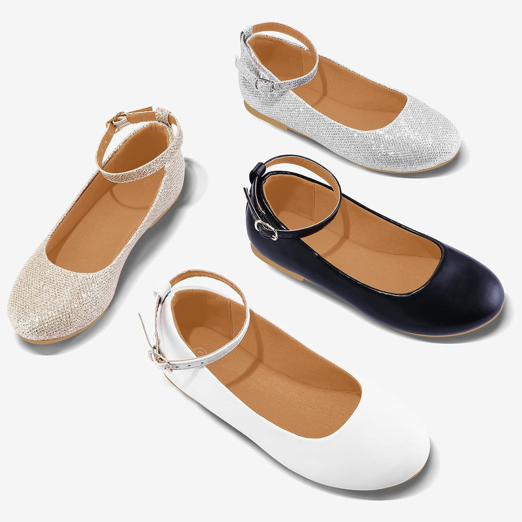 Girls Dress Ballet Flat Shoes for Toddler/Little Kid/Big Kid