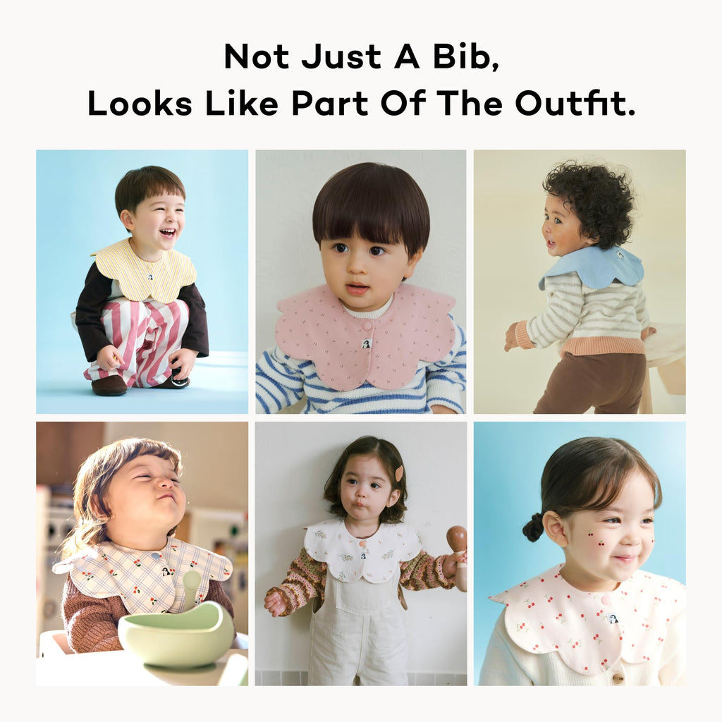 Baby Bibs for Drooling Baby Boys and Girls, Super Absorbent Quick Dry