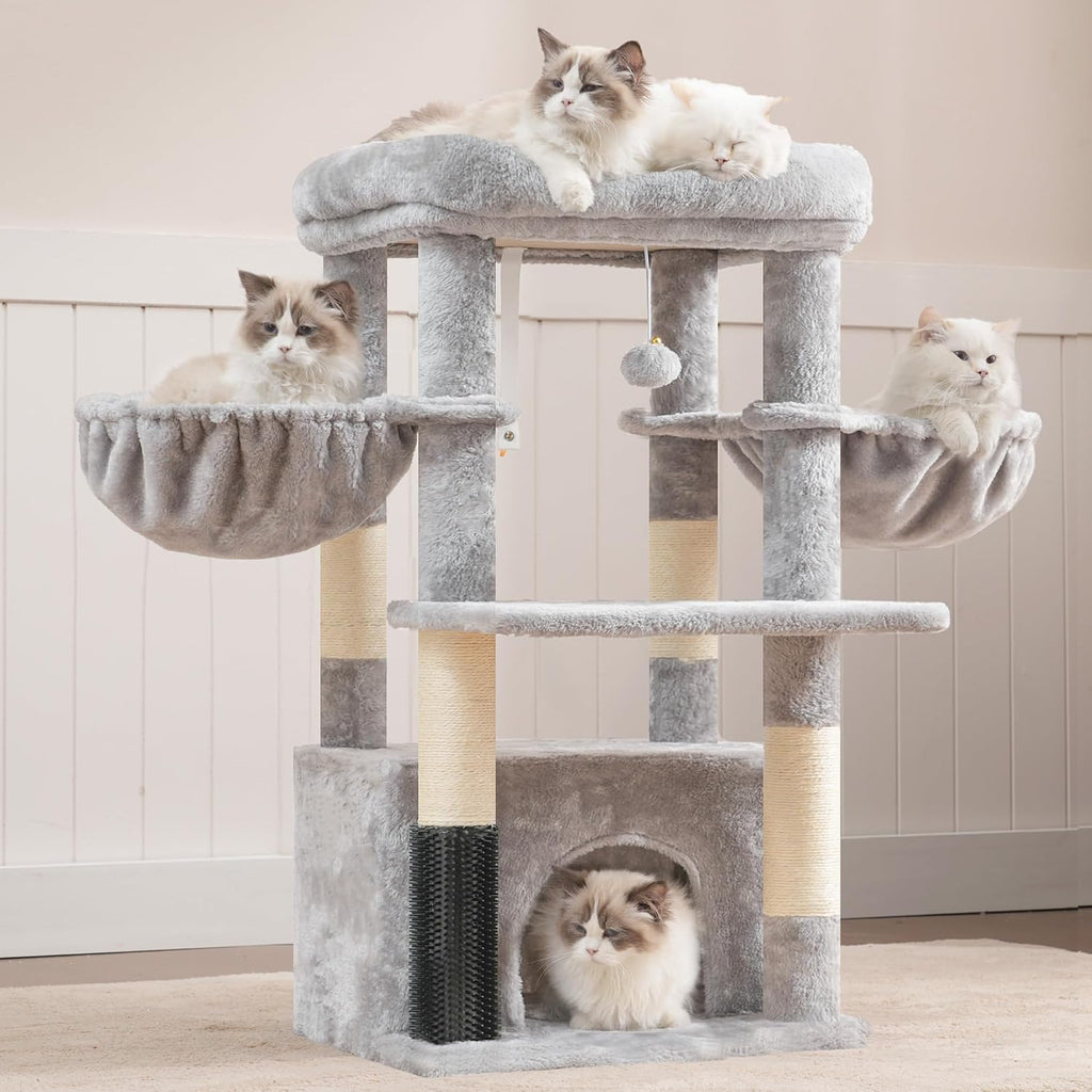 Cat Tree Tower with Large Platform, Spacious Condo