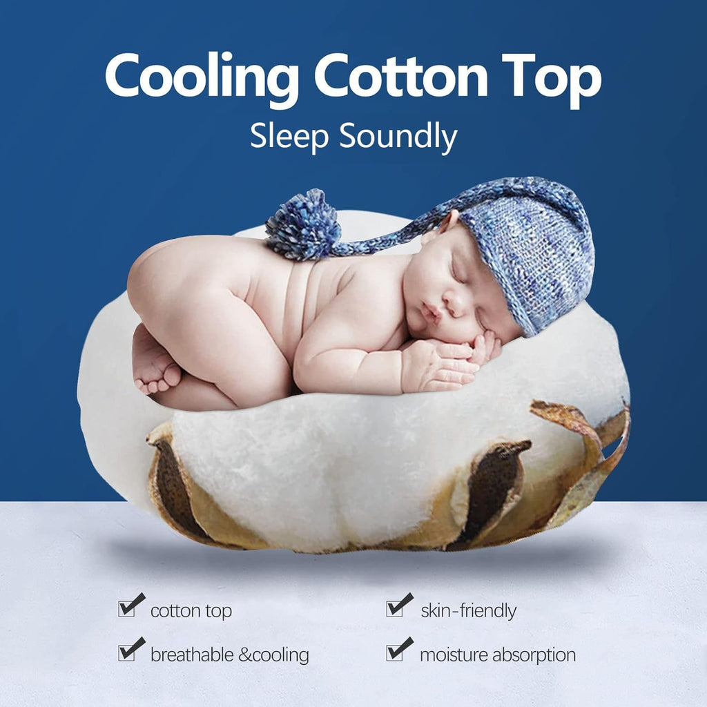 Full Mattress Topper, Cotton Extra Thick Pillow Top Mattress Pad | 100% Cotton Top Bed Topper Protector, Cooling
