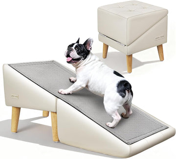 Dog Ramp for Couch, 16"H 2-in-1 Non-Slip Dog Stairs for Small Dogs