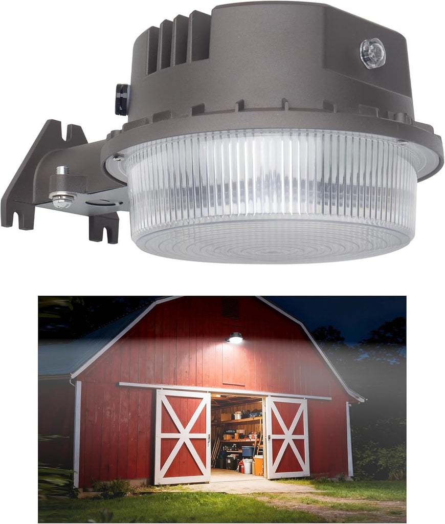 LED Barn Light Dusk to Dawn with Photocell, 55W 7500LM 5000K Daylight, 500W Incandescent/200W HID Replacement