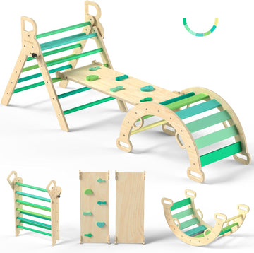 Triangle Set, Toddler Climbing Toys Indoor 7in1 Foldable