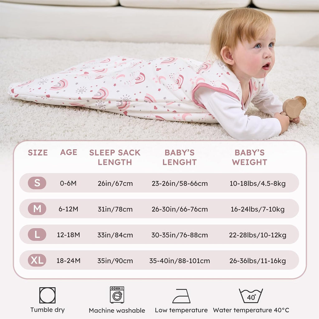Sleep Sack 2.5 TOG Winter Cotton Wearable Blanket with Way Zipper, Warm Soft Sleeping Bag