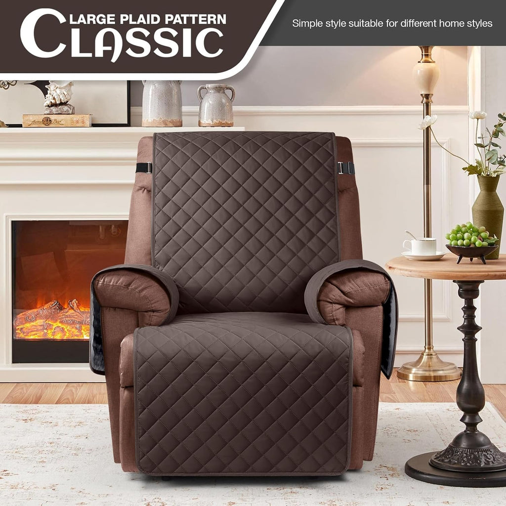 100% Waterproof Recliner Chair Cover, Reclining Couch Covers for Pets, Dogs, Recliner Couch Slipcover Furniture
