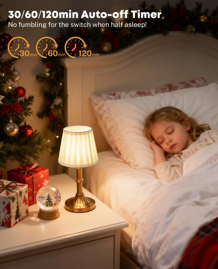 Small Table Lamp with Remote, Cordless Table Lamp