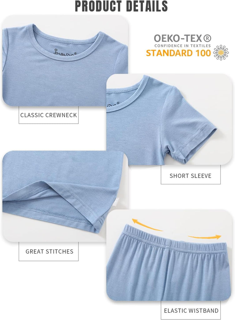 Kids Bamboo Rayon Pajamas Set Kids Sleepwear