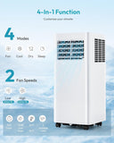 Portable Air Conditioners 10,000 BTU, 4-in-1 Air Conditioner Portable Up to 450 Sq.Ft. with Cool, Fan, Dehumidifier