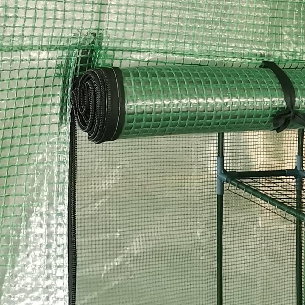 Portable Greenhouse for Outdoor Gardening, Large Walk-in Plant Growing Tent with Powder-Coated Steel Frame, 56.3 x