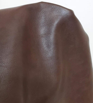 Milk Chocolate Dark Brown 2 Tone Fenice Soft Faux Vegan Leather PU Peta Approved Vegan | 1 Yard (36 x 54 inch) Cut by