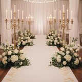 Gold Candelabra, 50'' Tall Floor Candle Holders, 2 Pcs Metal 5 Arm Centerpiece Decorations for 5 Candlesticks Party