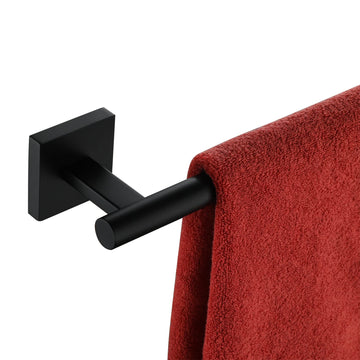 32'' Towel Rails Bathroom Towel Bars Matte Black 32 Inch Bath Towel Holder for Washroom Kitchen Wall Stainless Steel