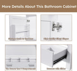 42" Bathroom Vanity Without Top Sink,Freestanding Cabinet Base with Soft-Close Door and Drawer