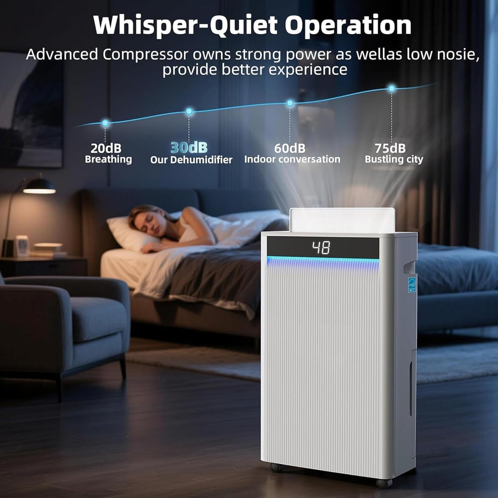 4,500 Sq.Ft 2025 Energy Star Max 80 Pint/Day Dehumidifier for Basement, Bathroom, Home, Bedroom