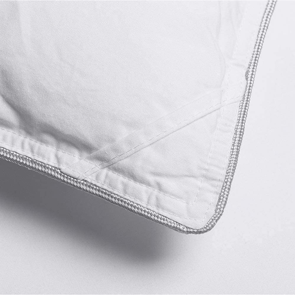 Feather and Down Comforter, Oversized King Comforter 120 x 98, White Extra Large Duvet Insert for All Season, 100%